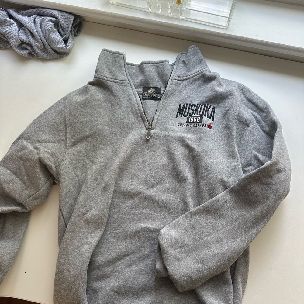 Gray Muskoka Quarter-Zip Sweatshirt